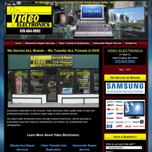 Video Electronics Repair Web Design